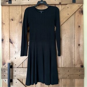Nine West Dark Green Long Sleeve Sweater Dress